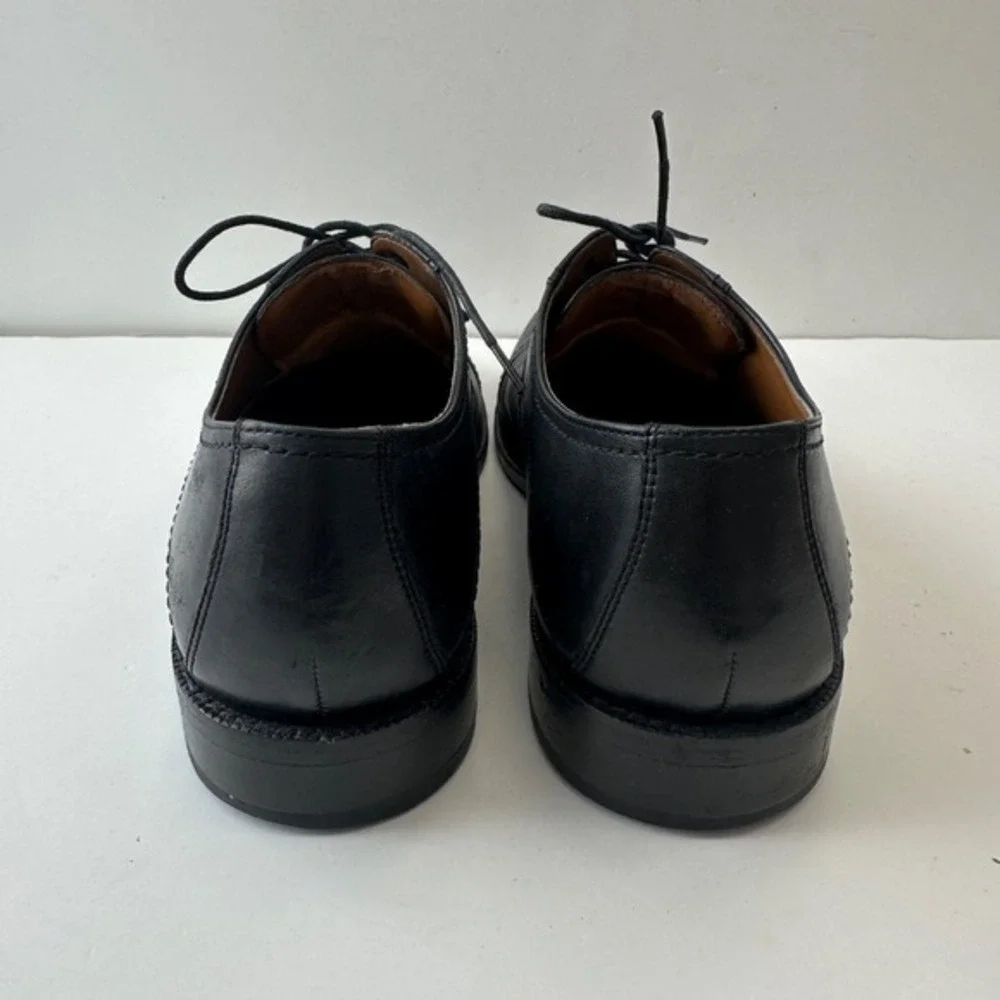 Bostonian Leather Cap Toe Oxford Dress Shoes Classic Black Shoes Mens 10M‎